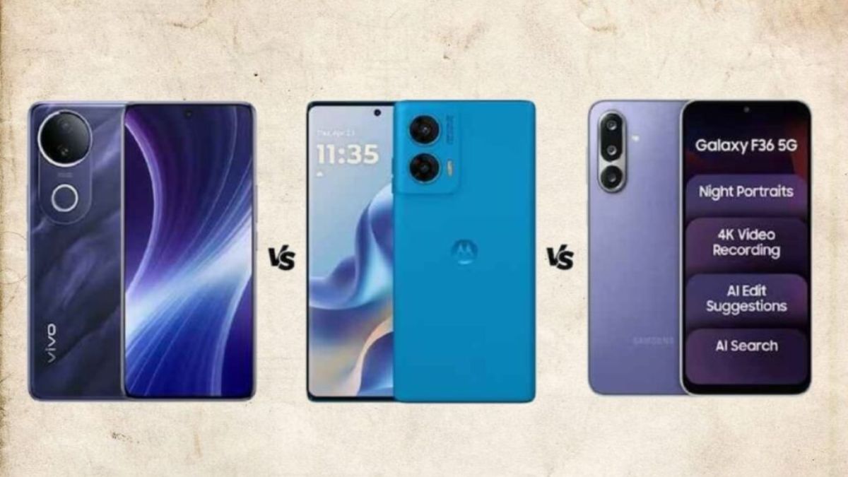 Vivo T4R 5G VS Samsung Galaxy F36 5G VS Moto G96 5G